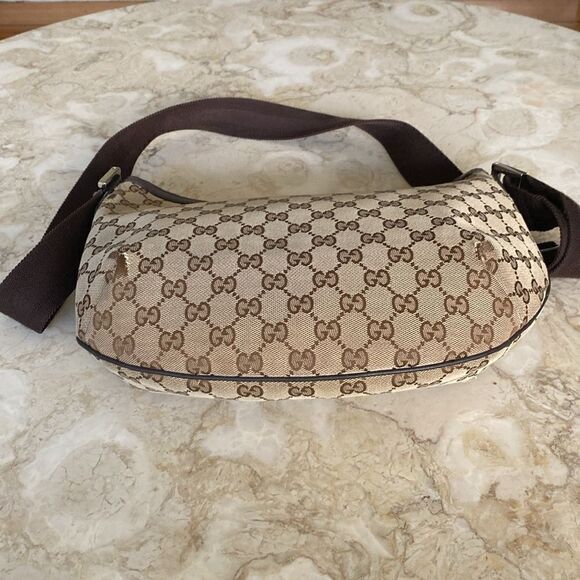 Gucci GG Monogram Canvas & Leather Hobo Bag - Picture 5 of 15